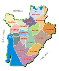 Mappa province del Burundi.