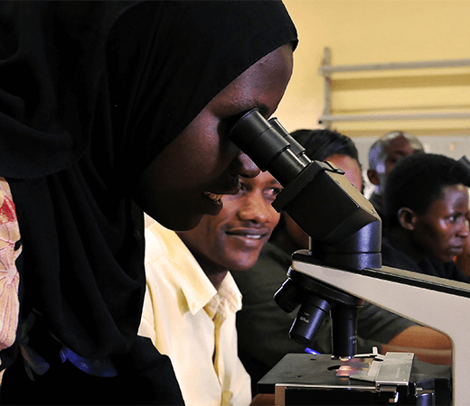 Laboratori in Africa.