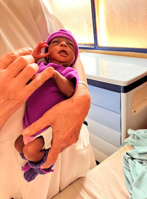 Newborn in Africa.
